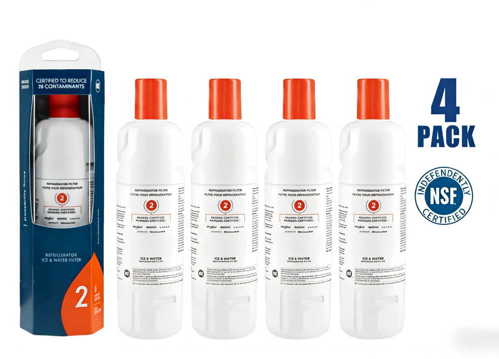 4 Pack-Refrigerator Ice Replacement W10413²645A EDR2²RXD1 Filter-US SHIPPED