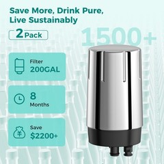 FR-200 Faucet Filter Replacement 2-PCS Brita FF-100 Tap Water System 4-Month US