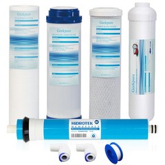 Geekpure 5 Stage Reverse Osmosis Replacement Filter Set with 75 GPD Membrane …