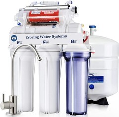 iSpring RCC7AK-UV, NSF Certified, 7-Stage Under Sink Reverse Osmosis Water