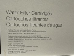 3 Individual Sealed Amazon Basics replacement water filters for pitchers