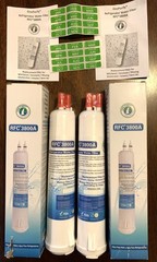 Two OnePurify RFC 3800A Refrigerator Water Filter Replacement NEW Sealed Filters