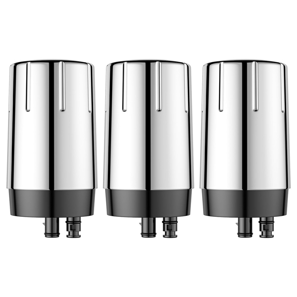 3-Pack Water Filter for Brita Faucet Filter 36311, 36312, FF-100, FR-200, Silver