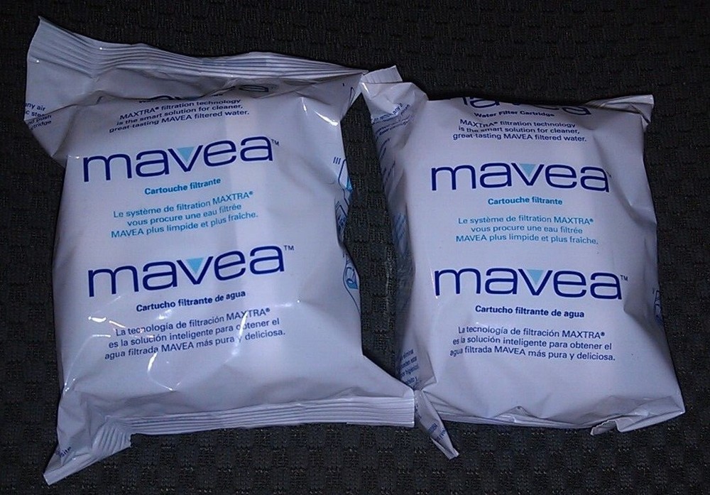 2 Mavea Maxtra 1001122 Water Filter Cartridges x2 Replacement Filters SEALED