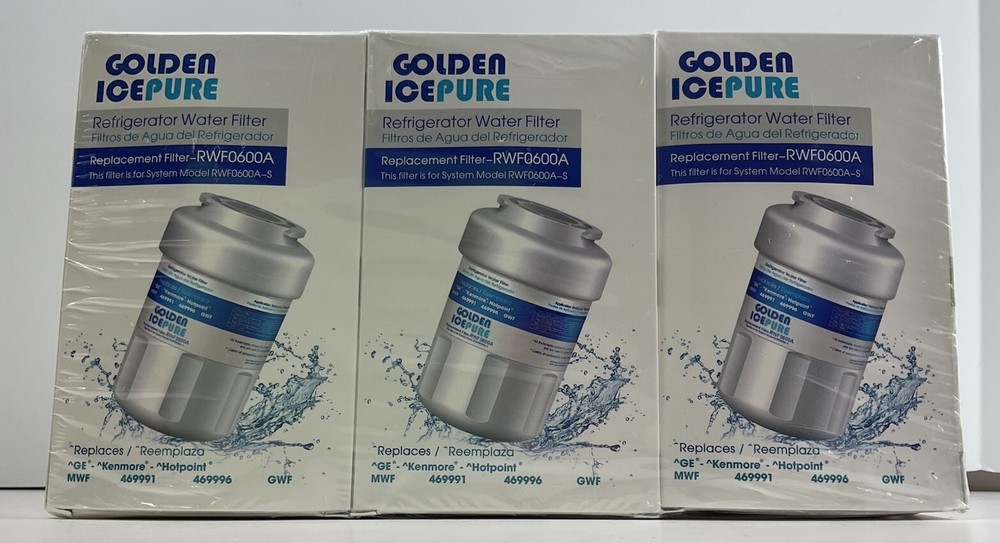 RWF0600A Refrigerator Water Filter Replacement for GE SmartWater MWFA, GWF 3pack