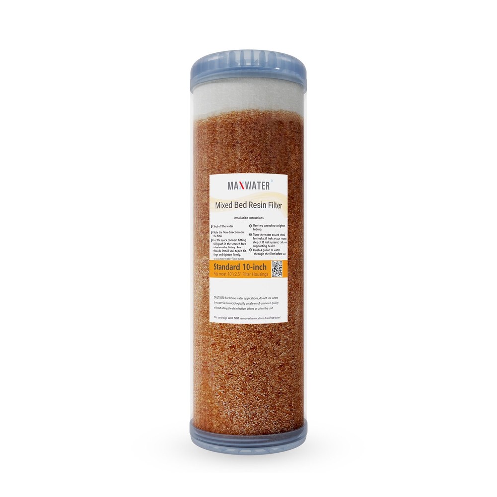 Refillable Mixed Bed DI Resin Filter Cartridge Fits most standard 10″ size