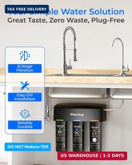 Waterdrop TSB 8 Layer Under Sink Water Filter, Reduces PFAS, PFOA/PFOS, Fluoride