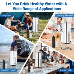 Gravity Water Filter Replacement Combo Pack for BB9-2 & PF-2, NSF 42 Compatible