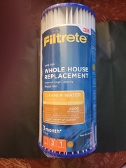 1 Pk FILTRETE WHOLE HOUSE REPLACEMENT PLEATED.