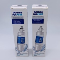 2 PK Golden IcePure RWF1200A Refrigerator Water Filters w/ 3 Carbon Air Filters