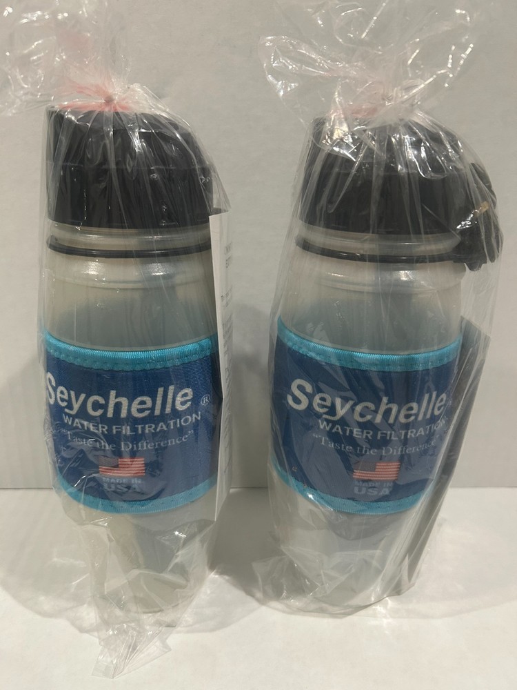 2NEW SEYCHELLE EXTREME 28oz RADIOLOGICAL LONIC MICRON FLIP TOP WATER FILTER