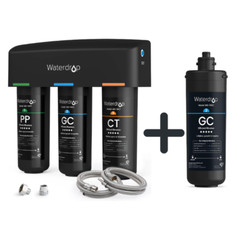 Waterdrop TSA 3-stage Under Sink Water Filter, With 10GC Replacement Filter