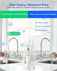 Reverse Osmosis Water Filter System 600 GPD 8-Stage Under Sink RO
