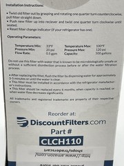 Clear Choice CLCH110Refrigerator Water Filter GE/MWF/Kenmore Fast Ship Sealed