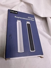 4 Pack Replacement Filters For Feelso Black Bathroom Faucet New