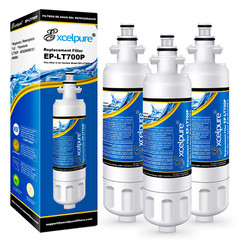 Fit For LG LT700P lg lfxc24726s ADQ36006102 CLCH106 EXCELPURE Filter 3 Pack