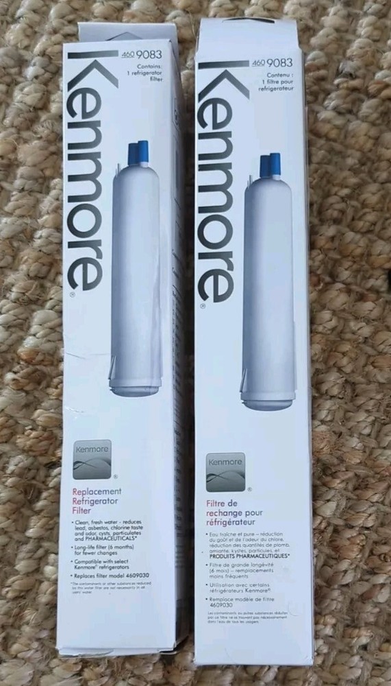 LOT/2 Refrigerator Water Filter Replacement Genuine OEM 9083 Kenmore 4609083 NEW
