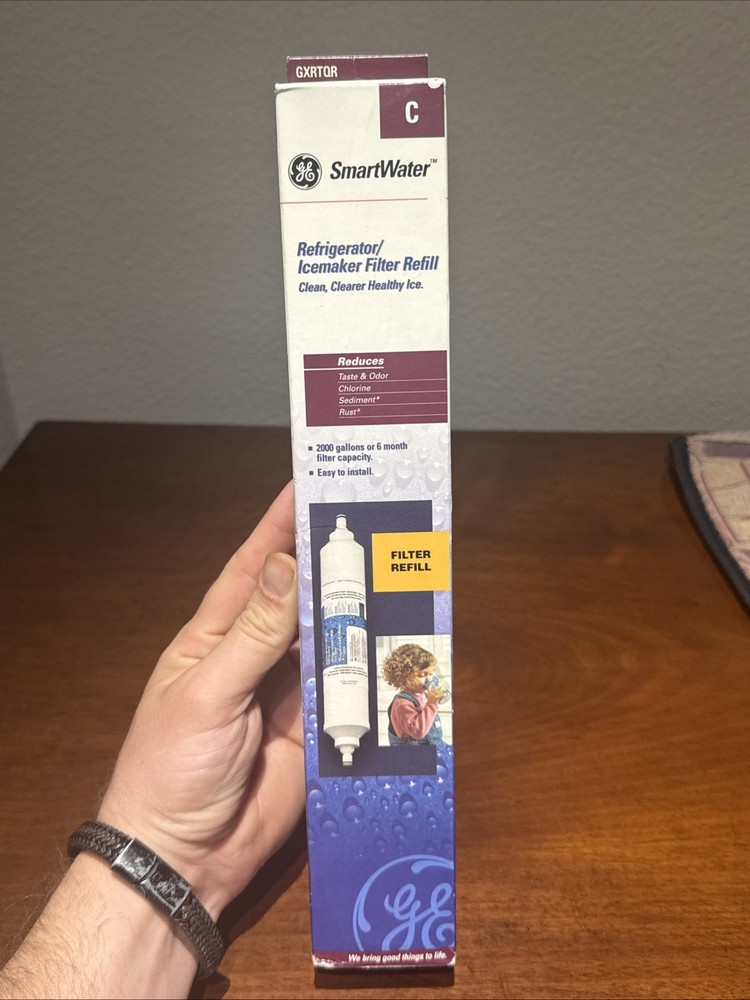Genuine GE SmartWater GXRTQR Refrigerator Ice Maker Filter Water New
