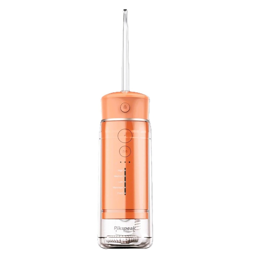 Pikspeak Y825 Cordless Slide Water Flosser – IPX7 Small Standard, Orange