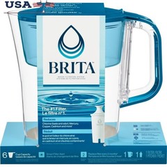 Water Filter Pitcher 6 Cup BPA Free SmartLight Indicator Automatic Shut Off New