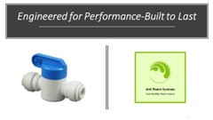 John Guest PPSV040808W Quick Connect 1/4″ x 1/4″ Shut-off Ball Valve, RO, Fridge