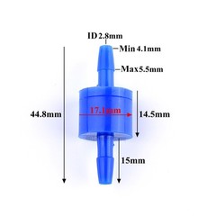 PP Plastic Barbed Inline Hose Filter Aquarium Water Pre-Filter 3mm – 12mm Blue