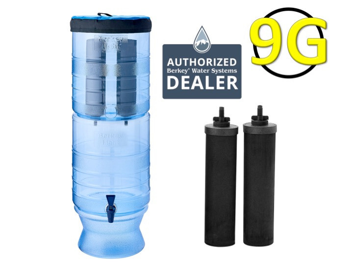 Berkey Light Water Filter w/ 2 Black Berkey Elements – NEW
