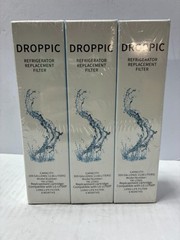 Lot Of 3 DROPPIC Refrigerator Replacement Filter Model YN-LT001