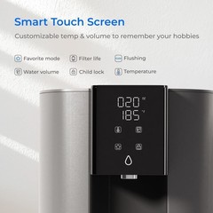 Waterdrop C1-G Countertop Reverse Osmosis System 6-Stages, Glass Bottle Included