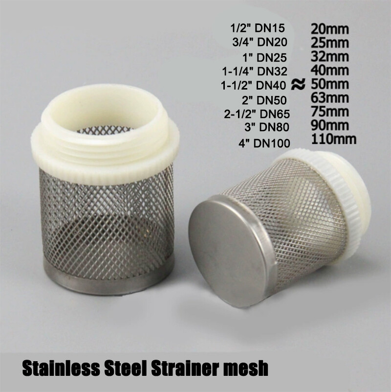 Stainless Steel Mesh Filter Strainer Male Thread 1/2″ 3/4″ 1″ to 4″ Water Pipe