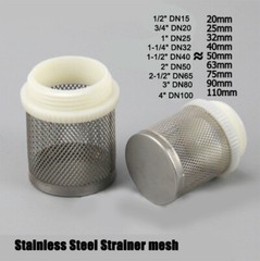 Stainless Steel Mesh Filter Strainer Male Thread 1/2″ 3/4″ 1″ to 4″ Water Pipe