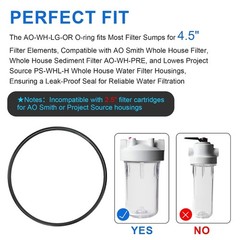 Replacement O-Rings for AO Smith Whole House Water Filter AO-WH-PRE, 1074315 …