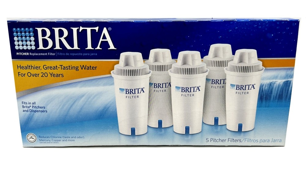 Brita Pitcher Replacement Filters [New box of 5 Filters] UPC 060258355161