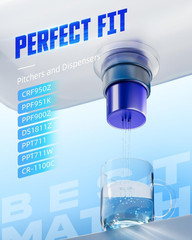 Water Filter PPF951K CRF950Z PPF900Z PPT700W CR-1100C 4 Pack