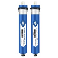2 Pack 75 GPD Reverse Osmosis RO Membrane Water Filter Universal Cartridge NSF58