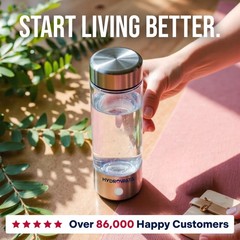 HydroWata Portable Hydrogen Water Bottle – 14oz (420ml) Hydrogen Water Genera…