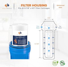 5 Micron 10 x 4.5 Well Water Sediment Filter Replacement Whole House Water Fi…