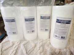 10″x4.5″ Whole House Sediment Water Filter 5 Micron Big Blue PP 4 Pack