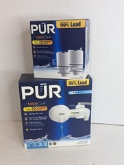 PUR MAXION Faucet Mount Water Filtration System PFM150W + 2 Filters RF-3375