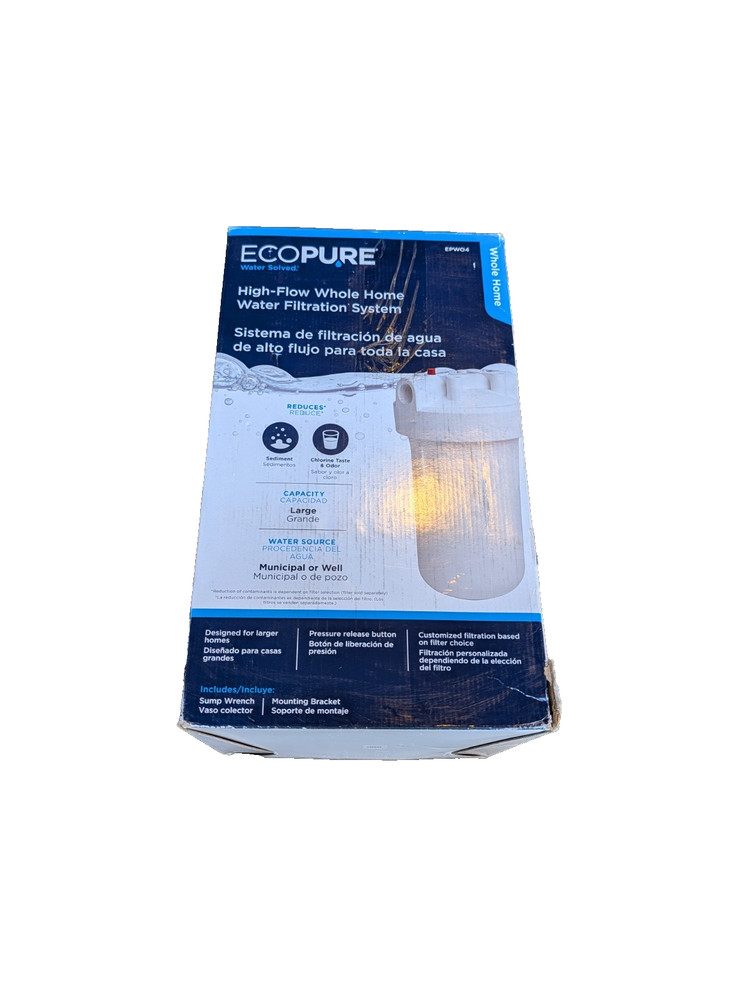 EcoPure High-Flow Whole Home Water Filtration System EPWO4
