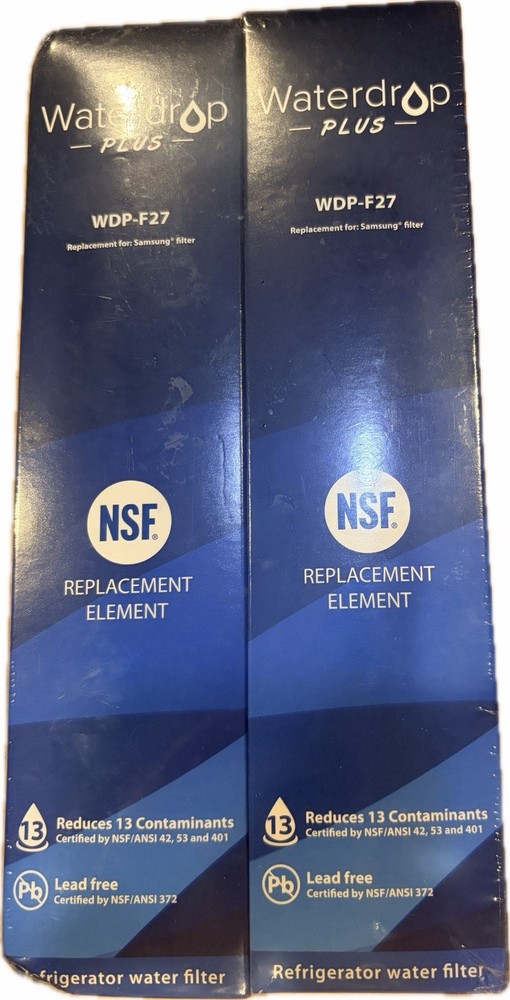 Samsung WDP-F27 Waterdrop Plus Replacement Water Filter Sealed – Two Pack