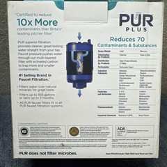 PUR PLUS Faucet Filtration System – Matte White Finish Clean Water