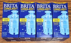 Genuine Brita Longlast+ Water Pitcher Filter 6 Month Replacement 4Pack