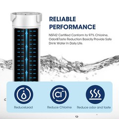 MARRIOTTO Water Filter Compatible with XWFE Builtin CHIP, Replacement for GE …
