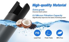 4Pack Fit for GE SmartWater MWF 46-9991 BSS25JFRJWW Refrigerator Water Filter