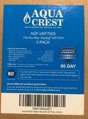 AQUACREST Replacement Refrigerator Water Filter, Compatible with WF1CB