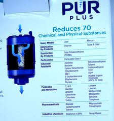 PUR PLUS Faucet Filtration System – Black, Vertical, FM-2500V + Filter! [B]bin