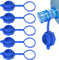 【5 PCS】3 & 5 Gallon Water Jug Cap, Upgrade Reusable Replacement Caps, Non Spill