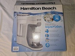 Hamilton Beach Aqua Fusion Electric Water Filtration System open box used once