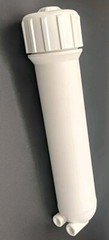 RO Membrane Filter Housing, White Polypropylene, Needs New Gasket, See Desc